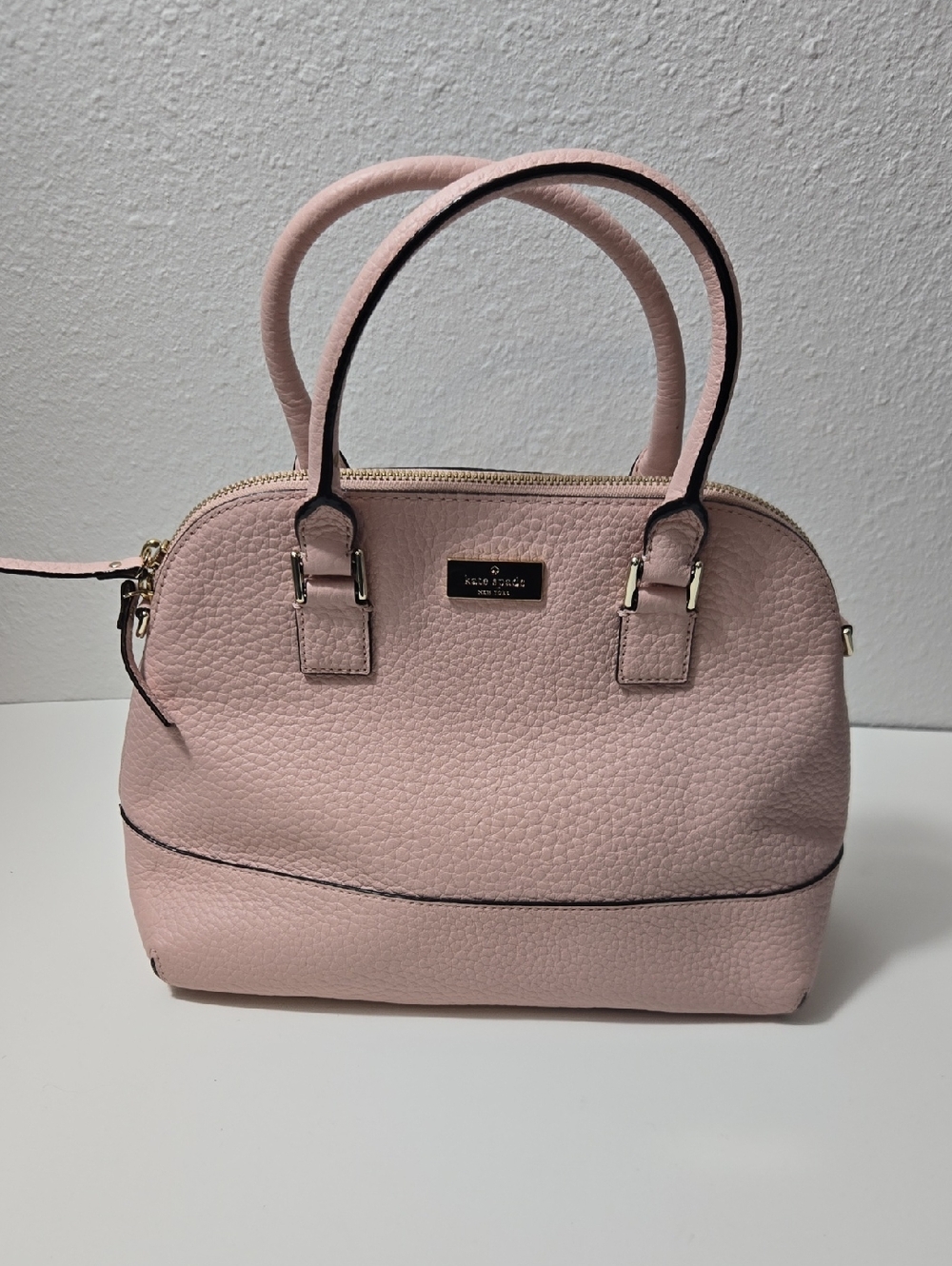 kate spade Blush Pink Pebbled Leather Top-Handle Satchel